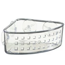 Suction Plastic Corner Caddy - Clear