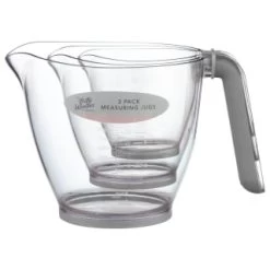 B&M Kitchen Measuring Jugs 3pk - Grey