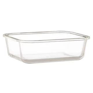 B&M Rectangular Glass Food Container With Bamboo Lid - Image 3