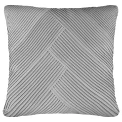 B&M Pleated Cushion - Silver