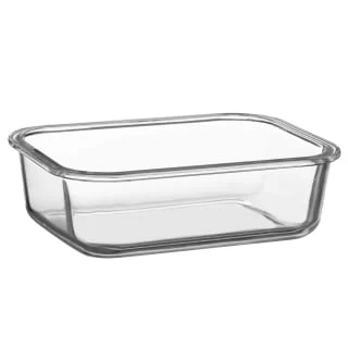 B&M Pink Glass Food Container - Large - Image 2