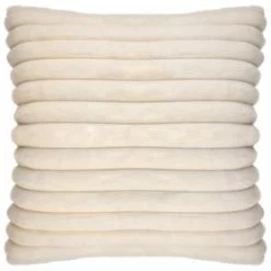 B&M Alaska Faux Fur Cushion - Cream