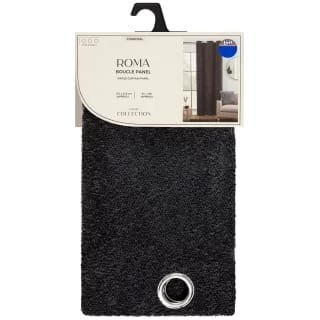 B&M Roma Boucle Panel 54 X 86" - Charcoal