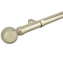 B&M Shiny Gold Orb Curtain Pole 70 - 120cm