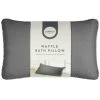 Simply Everyday Waffle Bath Pillow - Grey