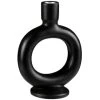 B&M Round Candle Holder - Black