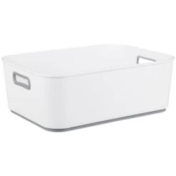 Anti Slip Large Storage Box - White